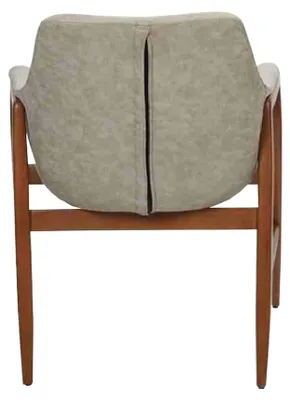 Produktbild von Esszimmerstuhl 4x Stühle Küchenstuhl Lehnstuhl Holz Stoff Modern Grau Stuhl