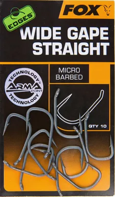 Produktbild von Fox Edges Armapoint Wide Gape Straight Hooks - 10 Karpfenhaken, Größe:7