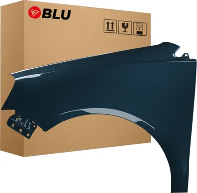 Produktbild von BLU Kotflügel Passend für VW Volkswagen Polo 9N3 IV 4 LIFT LC5F Links Blau GraphitBlau | 2005-2009 | Vorderseite Vorne | Lackiert | Einbaufertig