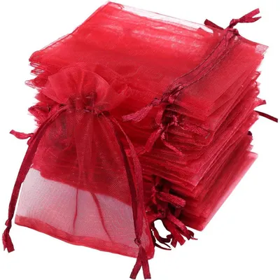 Productafbeelding van Orgasazakjes, wijnrood, 7 x 9 cm, 120 stuks