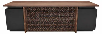 Produktbild von Elegant Chefschreibtisch Farbe Schwarz, Braun Modernes Design Holz