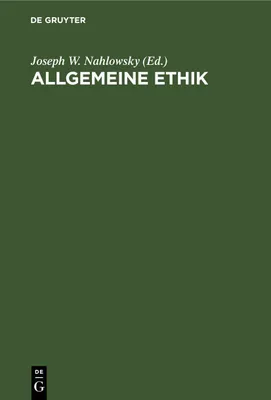 Produktbild von Allgemeine Ethik