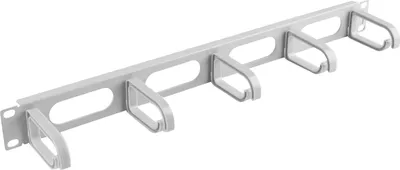 Produktbild von Akcesorium, Lanberg 19" Panel AK-1205-S do prowadzenia kabli 5 ringów - typ b 1U, szary