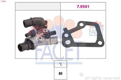 Produktbild von FACET Thermostat Kühlmittel 80°C für FIAT PUNTO (176) Strada Pickup (178) PALIO Weekend (178DX) PALIO (178BX) Siena (178, 172)
