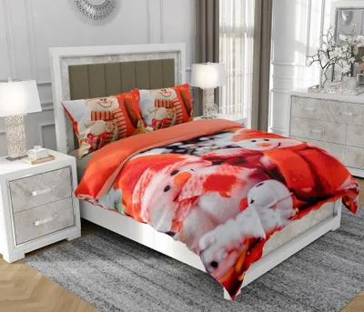 Obrázok produktu pre Obliečky 160x200 cm + 2x70x80 cm, 3-dielna súprava, 100% bavlna (bavlnený satén), zips, viacfarebná - SOVIO | So.8002