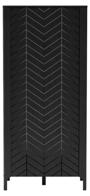 Produktbild von Masseno Drehtürenschrank ALICANTE 90/197/54,5 cm 2-türig Schwarz