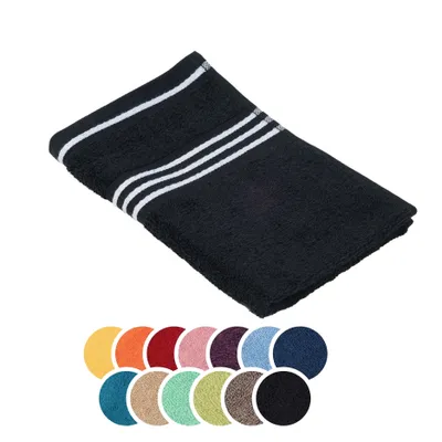 Produktbild von liebling Gästetuch Baumwolle, Serie Santos, 500 gr. / m², 30 x 50 cm, , 60 Grad, saugstark, schnelltrocknend, Farbe: schwarz
