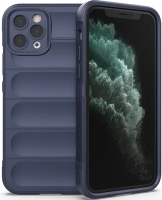 Produktbild von iPhone 11 Pro Max Hülle, Weich TPU Silikon Stossfest Anti-rutsch Schutzhülle für iPhone 11 Pro Max Dunkelblau