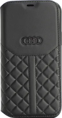 Produktbild von Audi Apple iPhone 12 Mini Black Book type case Q8 Serie - Genuine Leather