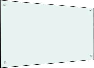Obrázok produktu pre Kuchynská zástena, mliečna 90x50 cm, tvrdené sklo