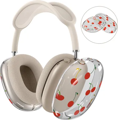 Produktbild von Hülle Kompatibel mit AirPods Max - Weiche TPU Ohrmuscheln Hülle – Kirsche