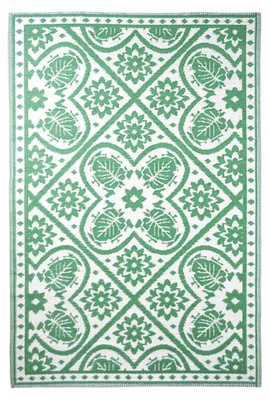 Image de Tapis de jardin - Feuilles - 182 x 122 cm - Vert