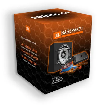 Produktbild von JBL Stage BassPack 1200B + A704 Endstufe + Kabelkit