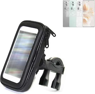 Produktbild von K-S-Trade Fahrrad-Halterung kompatibel mit Oppo Reno11 Pro Global Handy-Halterung Halter Lenkstange Fahrradhalterung Motorrad Bike Mount