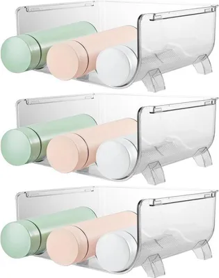 Image de Étagère réfrigérée pour réfrigérateur - porte-bouteilles étroits - range-boissons pour réfrigérateur - rangement pour armoire de salon et bar