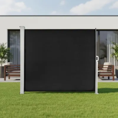 Immagine prodotto di Tenda laterale 180x300cm nero Tenda da sole per terrazza Estensibile