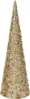Produktbild von Goodwill Weihnachtsbaum Glitter Gold-Creme H 45 cm