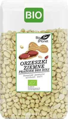 ORZESZKI ZIEMNE PRAŻONE BEZ SOLI BIO 1 kg - BIO PLANET