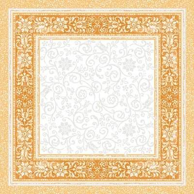 Produktbild von Sovie HORECA Tischdecke Lara in Terrakotta aus Linclass® Airlaid 80 x 80 cm, 20 Stück - Floral
