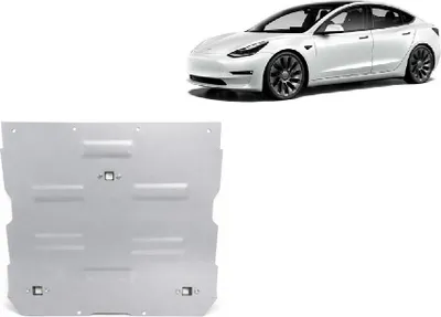 Immagine prodotto di Protezione anteriore in alluminio per motore elettrico – Tesla Model 3 AWD