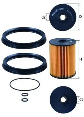 Zdjęcie produktu dla Filtr paliwa KNECHT KX 504D