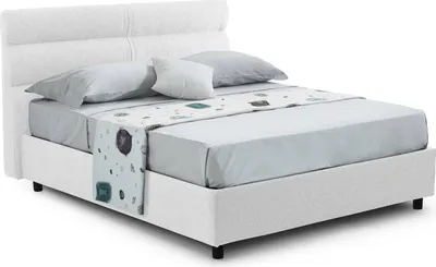 Produktbild von Bedero - Doppelbett, Weiß, Matratze inklusive  Italy