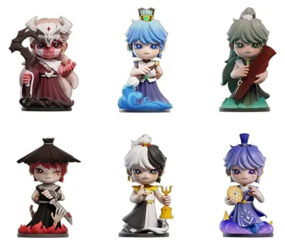 Productafbeelding van Original Character verzamelfiguren, Huozai Wusheng, groepsportret serie, 8 cm, assortiment (6 stuks)