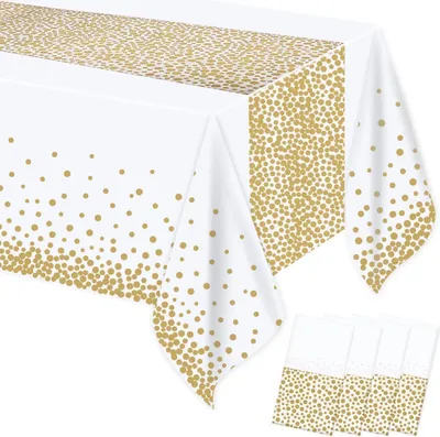 Obrázok produktu pre Mokani jednorazový obrus nepremokavý zlatý 137 x 274 cm 4 kusy