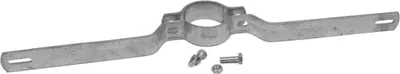 Produktbild von Rohrschelle f. Flach-Verkehrszeichen,Typ R335,Lochabstand 350mm,Pfosten-Ø76,1mm