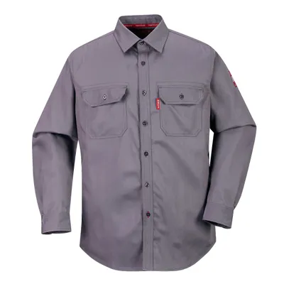 Image de Portwest FR89 Bizflame 88/12 Hemd Grey Gr. S