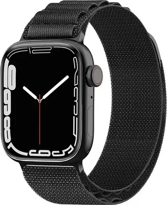 Produktbild von starfix Armband mit Alpine-Stahlschnalle für Apple Watch 38/40/41 mm, schwarz
