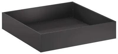 Produktbild von vidaXL Garten-Pflanzgefäß Schwarz 80 x 80 x 20 cm Kaltgewalzter Stahl