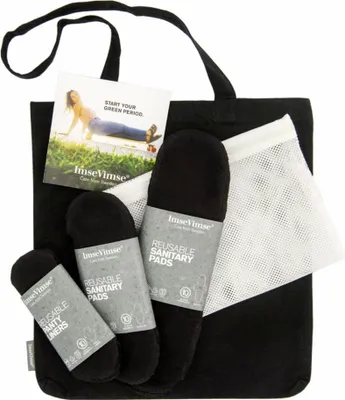 Produktbild von Start Kit - Damenbinden mit Flügeln black