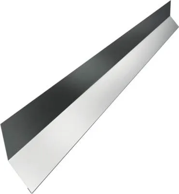 Produktbild von PRECIT Wandabschlußprofil gerade für Trapezblech Zink 2000 mm x 30 mm x 0,5 mm