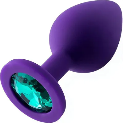 Produktbild von Sensual A35 Anální kolík silikonový s krystalem 7,2 cm, fialový