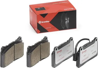 Image de Kit de plaquettes de frein BREMBO P 23, dimensions 115x25, pour l'avant des modèles suivants : ALFA ROMEO 159 Sportwagon (939), LANCIA DELTA III (844) et MASERATI GHIBLI III (M157)