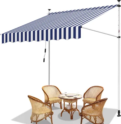 Obrázok produktu pre Markíza Svorková markíza Sťahovacia slnečná markíza Ochrana pred slnkom Balkón bez vŕtania 350x120cm