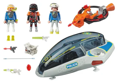 Produktbild von PLAYMOBIL City Life Galaxy Police-Glider, Spaceshuttle, 5 Jahr(e), Kunststoff, Mehrfarbig
