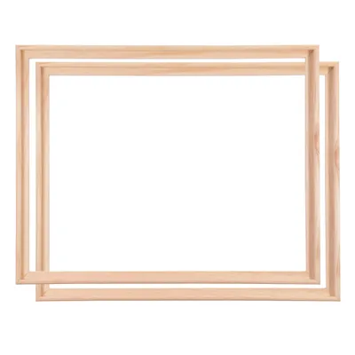 Produktbild von 2 SCHATTENFUGENRAHMEN für KEILRAHMEN 50x60cm | Rahmen für Leinwände