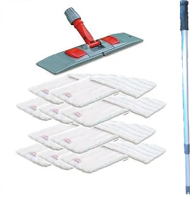 Obrázek produktu pro Sada mopů „Premium“ s teleskopickou tyčí 40 cm včetně 10 x mopu z mikrovlákna