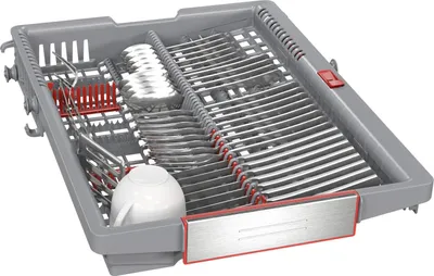 Produktbild von Bosch Serie 6 SPS6YMI14E, Freistehend, Single (45 cm breit), Edelstahl, Silber, 2 Korb/Körbe, Schublade
