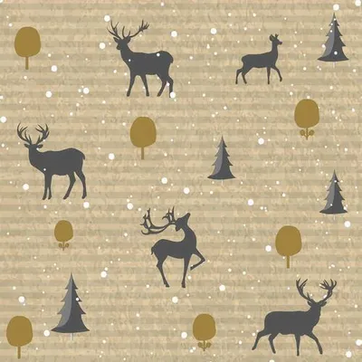 Produktbild von Paper+Design Serviette Deer Forest 3lagig 33x33 cm 20 Stück