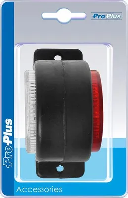 Productafbeelding van Contourlampje rood/wit, 68x62mm, 8 LED's, verpakt in een blisterverpakking