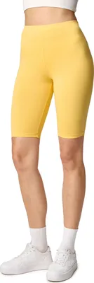 Produktbild von Merry Style Damen Kurze Leggings aus Viskose MS10-145(Gelb, L)