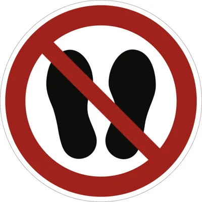 Produktbild von Dreifke® Alu-Schild "Betreten der Fläche verboten", Ø20cm, 1 Stück, Verbotsze...