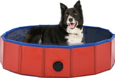 Produktbild von "2026 Promotion" Hundepool Faltbar Rot 80×20 cm PVC - Sonstiges Hundezubehör CC1896