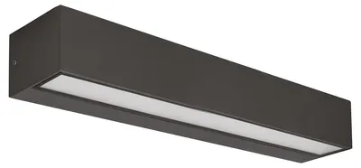 Produktbild von 2 x 15 W GES2247 LED-Wandleuchte, Doppelabstrahlung, Farbtemperatur 3000 K/4000 K/5000 K, anthrazitgraues Aluminium-Druckgussgehäuse – Gealuce