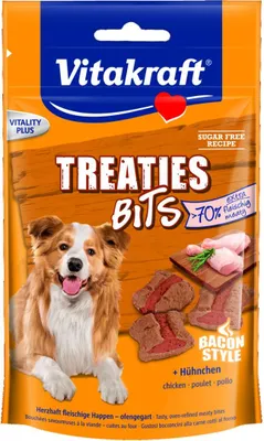 Produktbild von Vitakraft Hundesnack Treaties Bits Hühnchen - 6 x 120g