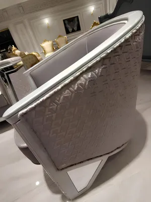 Zdjęcie produktu dla EleganckiSalon Nowoczesny fotel Wysokiej jakości fotel Szary fotel
