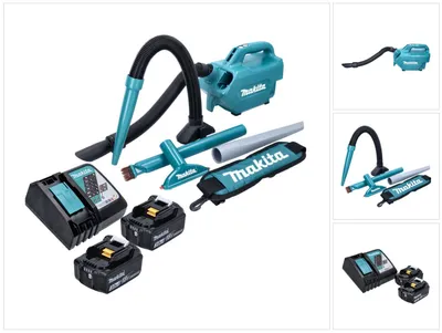 Zdjęcie produktu dla Odkurzacz akumulatorowy Makita DCL 184 RF 18 V 54 mbar 0,5 l + 2x akumulator 3,0 Ah + ładowarka